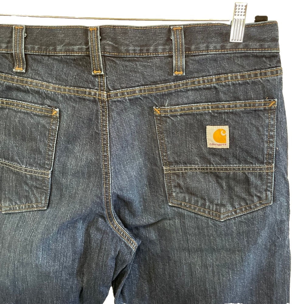 Carhartt Relaxed‎ Fit Straight Men's Leg Dark Wash Denim Jeans